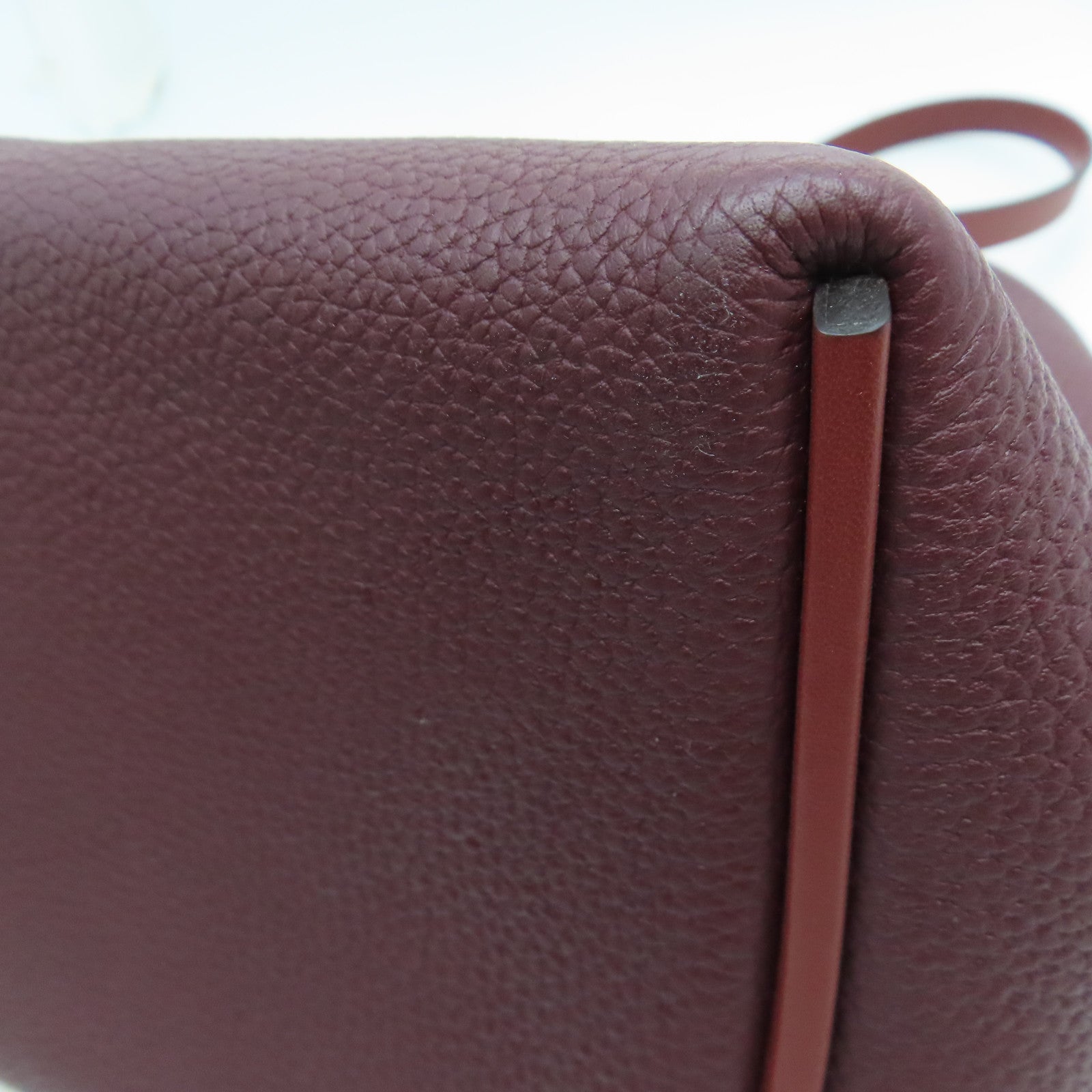 HERMES Clemence皮革24/24 29cm Shoulder Bag金扣肩背袋Rouge H红色