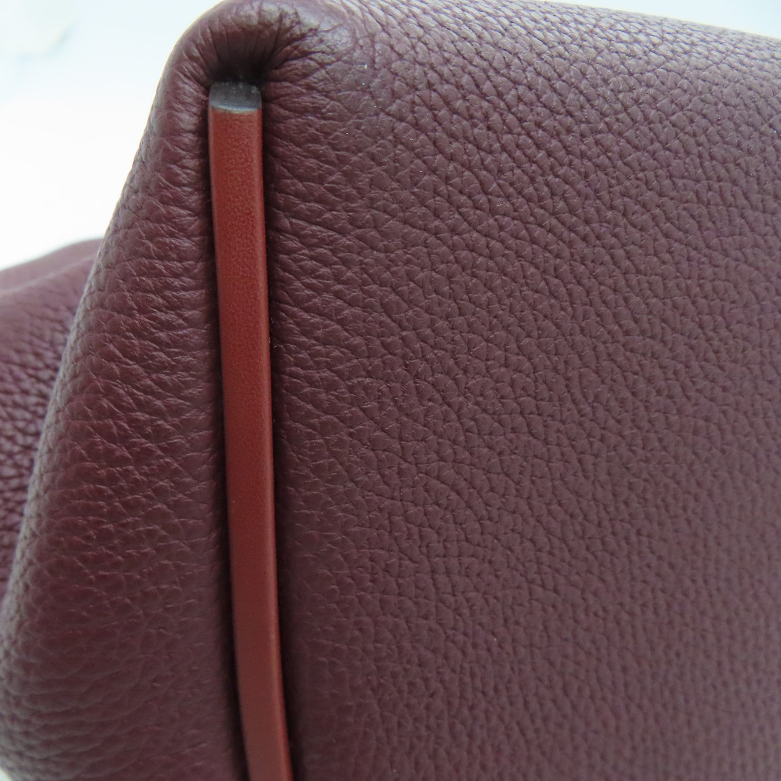 HERMES Clemence皮革24/24 29cm Shoulder Bag金扣肩背袋Rouge H红色