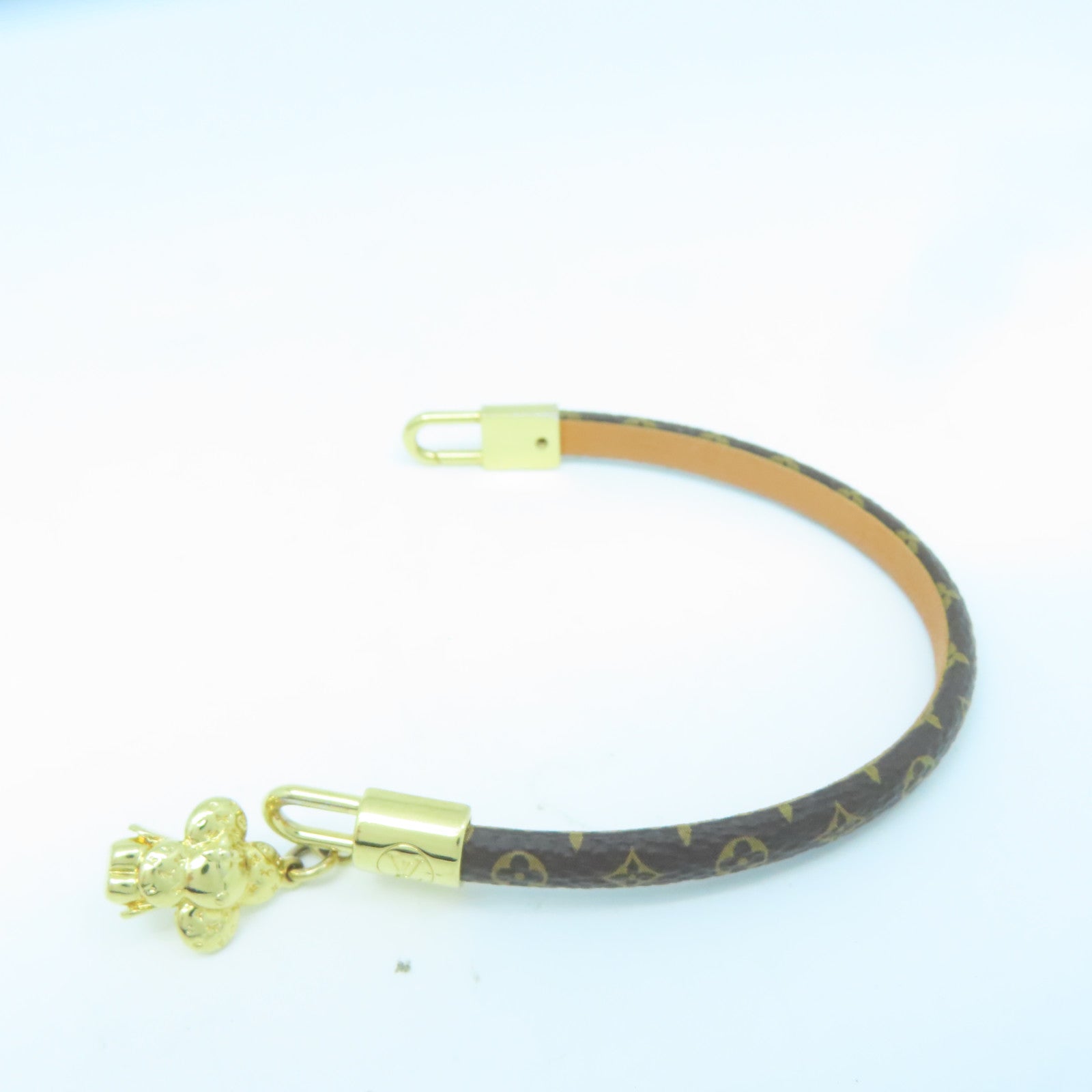 LOUIS VUITTON Monogram Brasserie Vivienne Bracelet金扣手鐲15cm