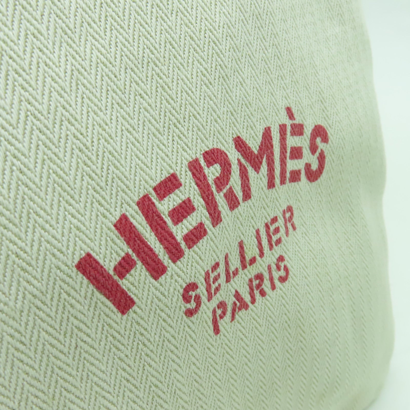 HERMES 帆布Vintage Aline肩背袋米色