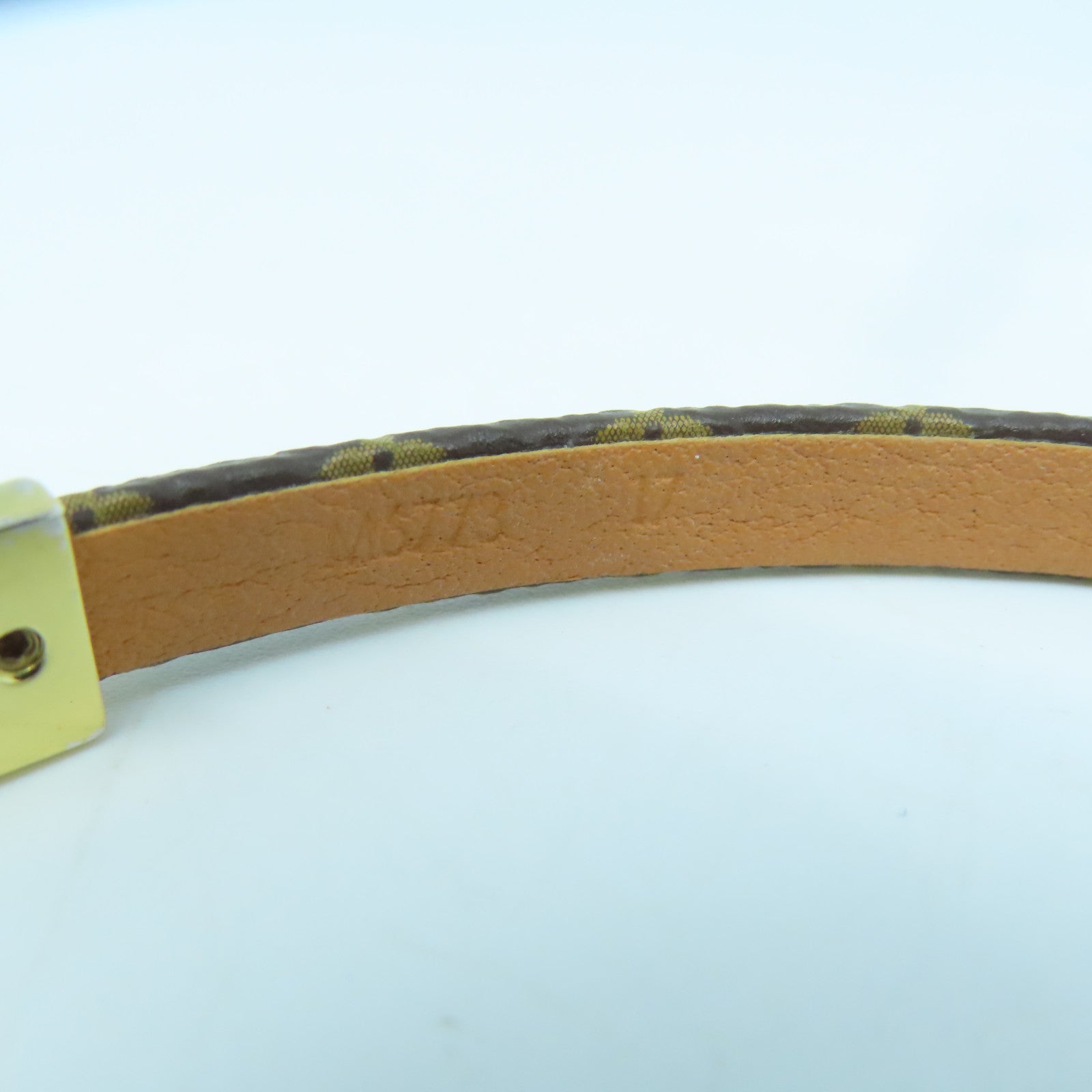 LOUIS VUITTON Monogram Brasserie Vivienne Bracelet金扣手鐲15cm