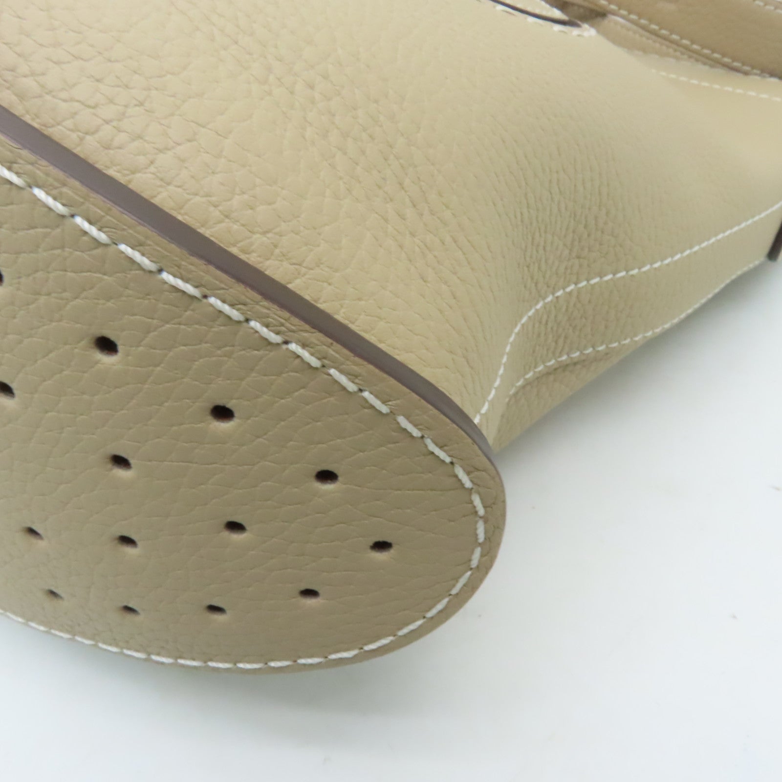 Delvaux 【激減優惠】牛皮皮革Pin Daily金扣肩背袋米色