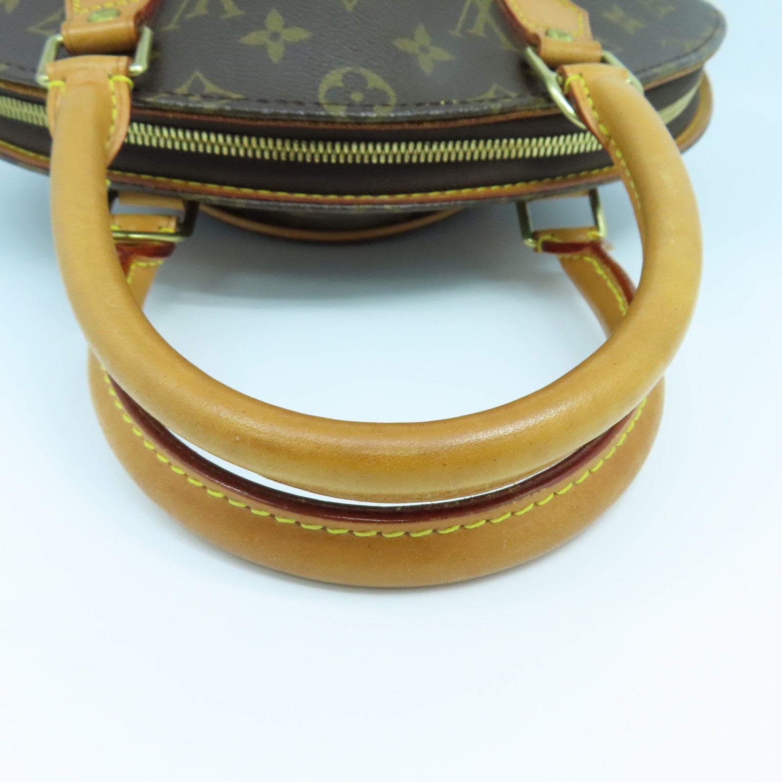 LOUIS VUITTON Monogram Ellipse PM金扣手挽袋啡色