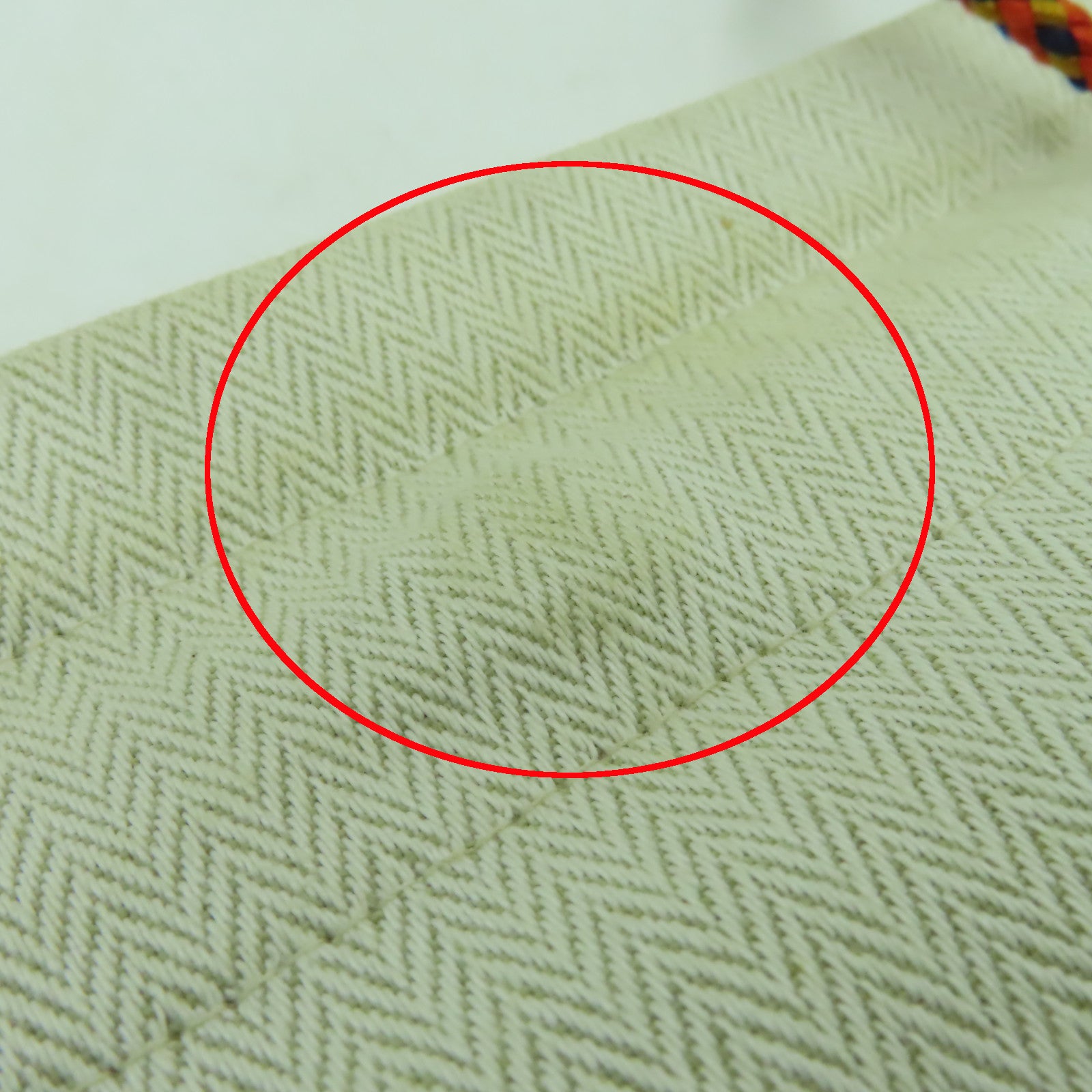 HERMES 帆布Vintage Aline肩背袋米色