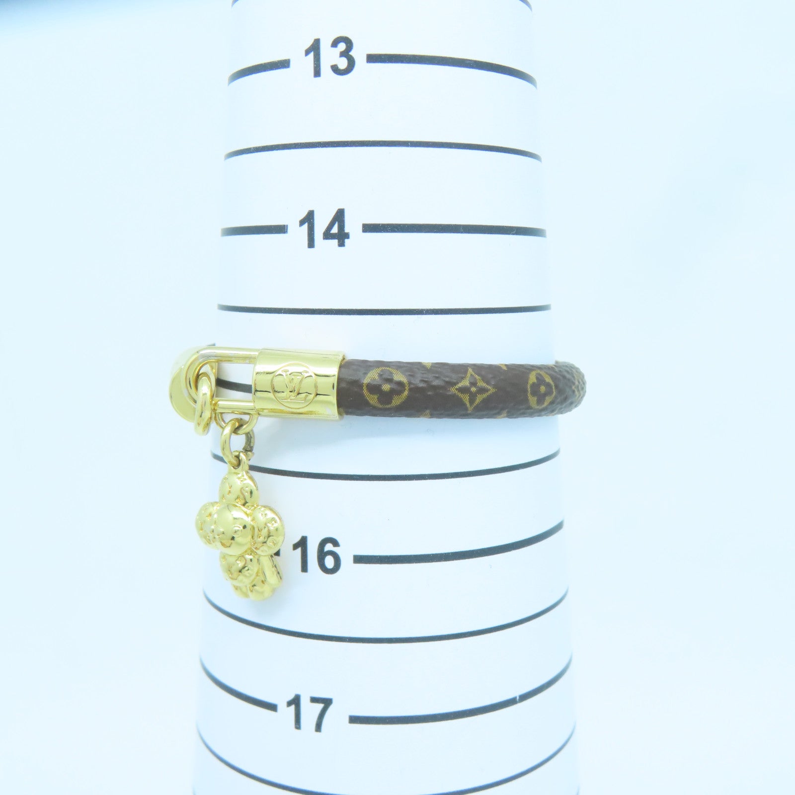 LOUIS VUITTON Monogram Brasserie Vivienne Bracelet金扣手鐲15cm