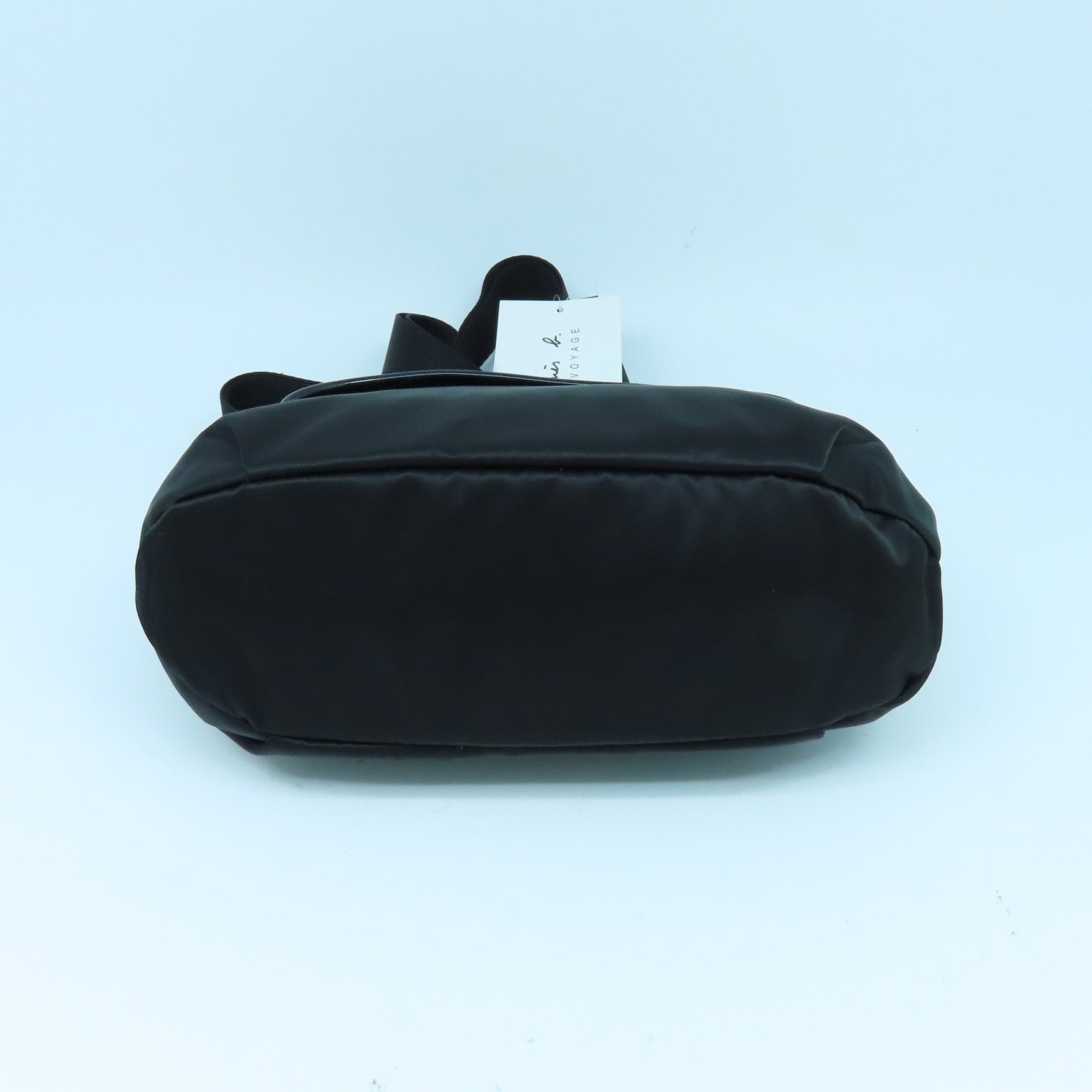 agnes b. 尼龍Shoulder Bag銀扣肩背袋黑色/紅色