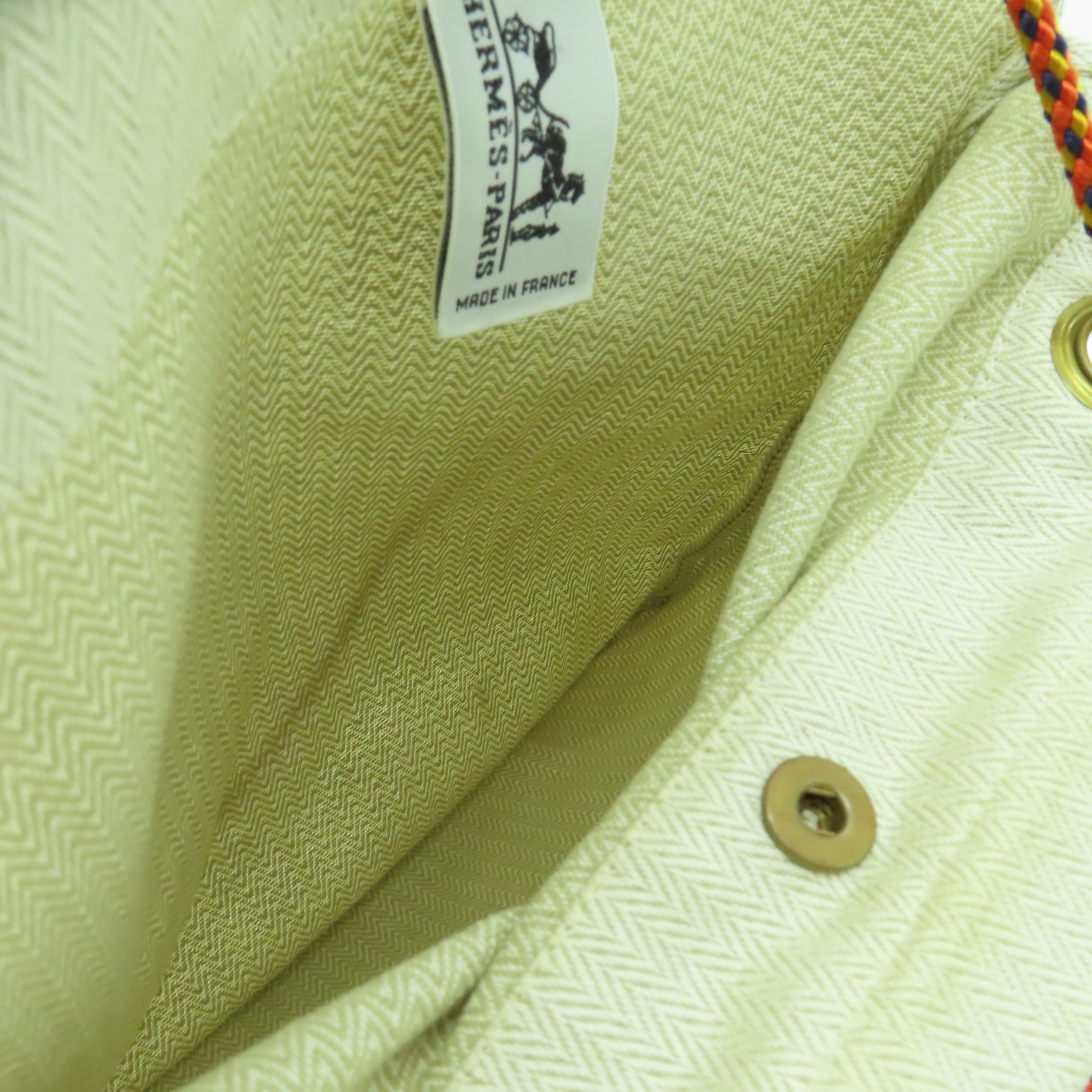 HERMES 帆布Vintage Aline肩背袋米色