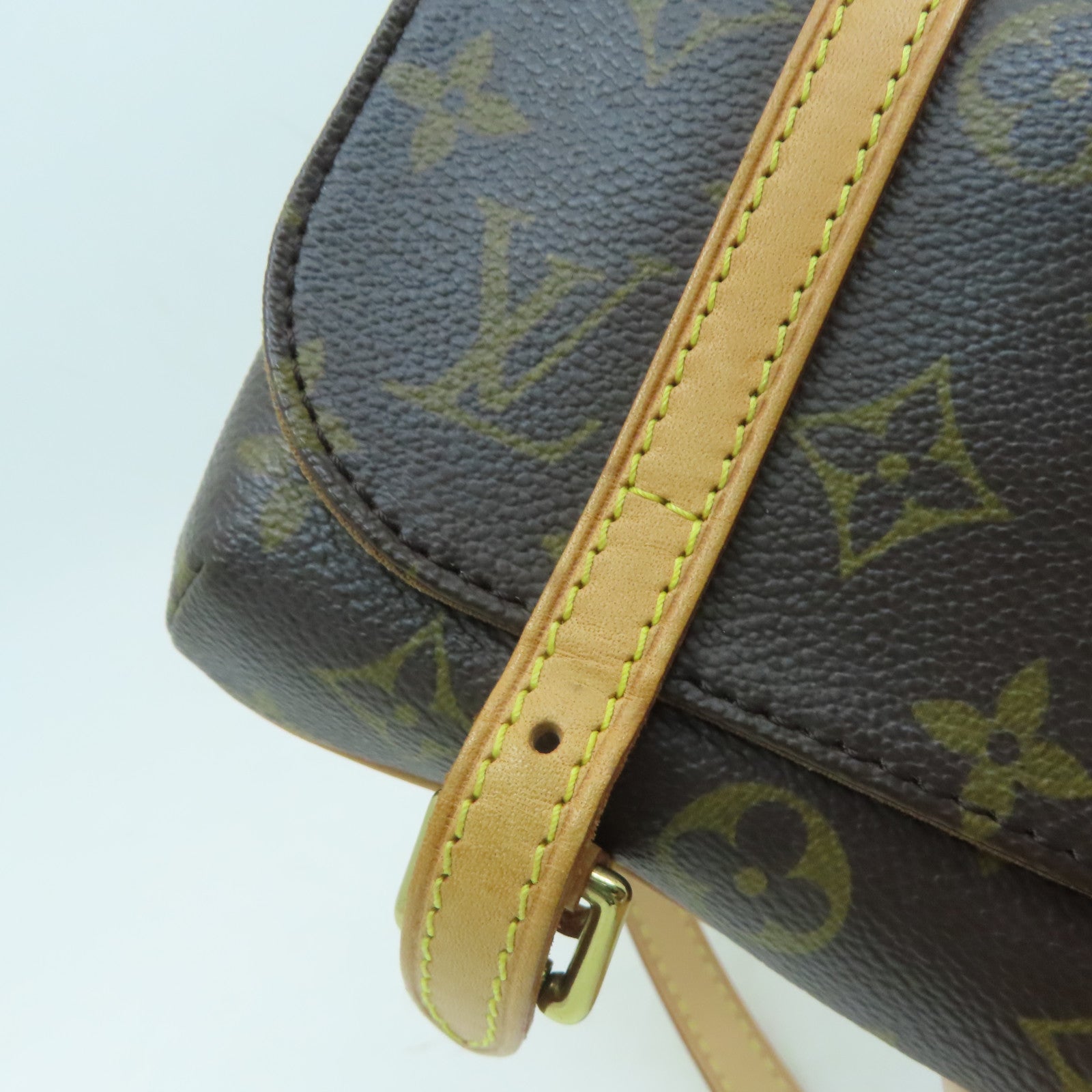 LOUIS VUITTON Monogram Pochette Marelle金扣肩背袋/腰包啡色