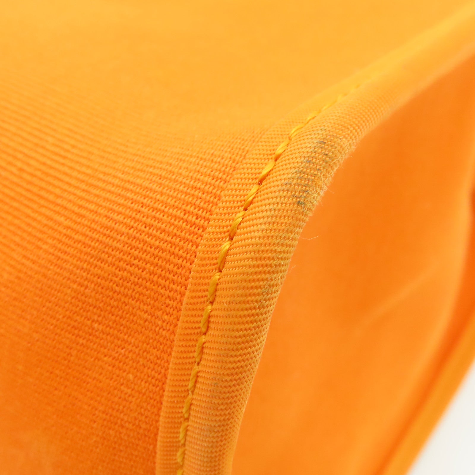 HERMES 帆布Herbag PM银扣手挽肩背两用袋Orange橙色
