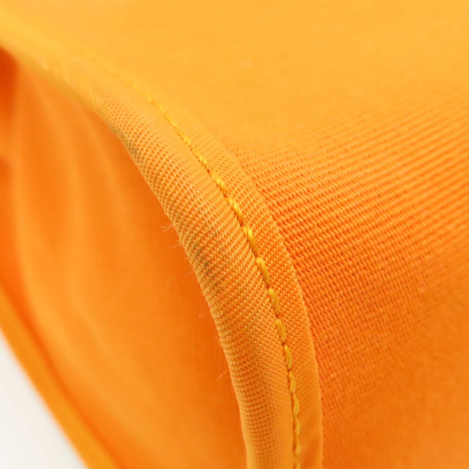 HERMES 帆布Herbag PM银扣手挽肩背两用袋Orange橙色