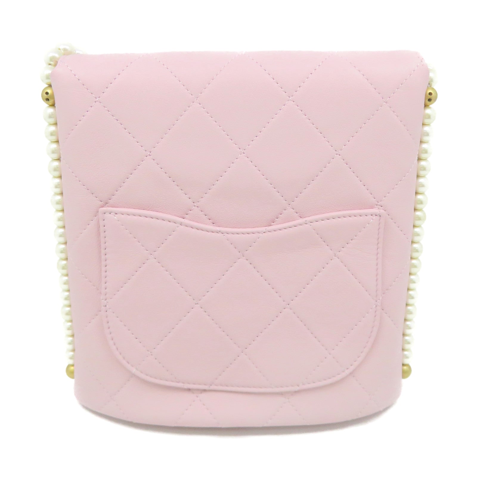 CHANEL 【激減優惠】菱格牛皮皮革Shoulder Bag肩背袋粉紅色