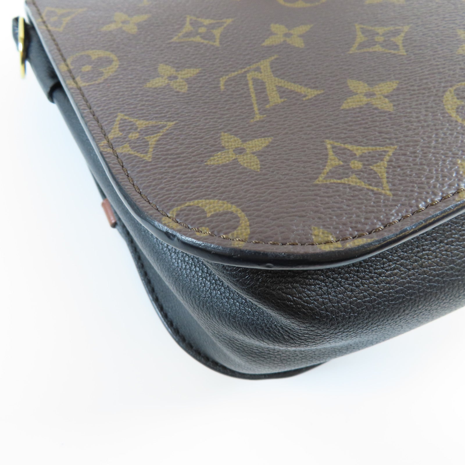 LOUIS VUITTON Monogram Vaugirard金扣手挽肩背兩用袋啡色/黑色
