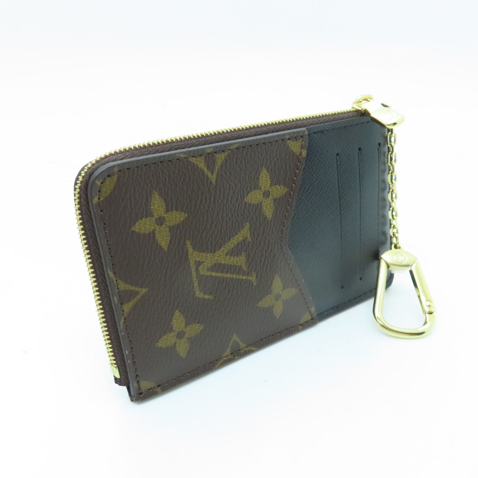 LOUIS VUITTON Monogram Recto Verso金扣卡片套啡色
