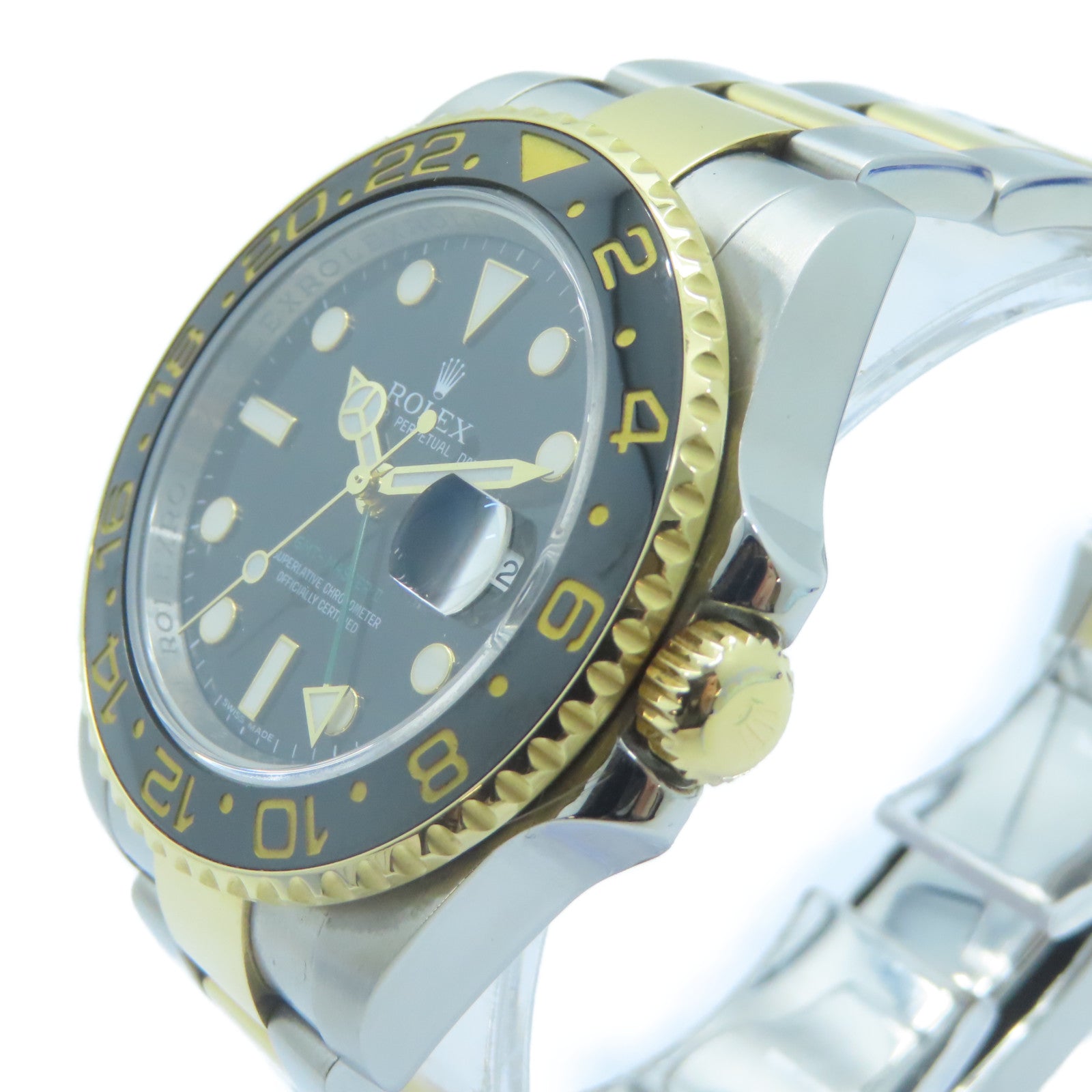 ROLEX GMT Master II不鏽鋼/18K黃金手錶自動機芯