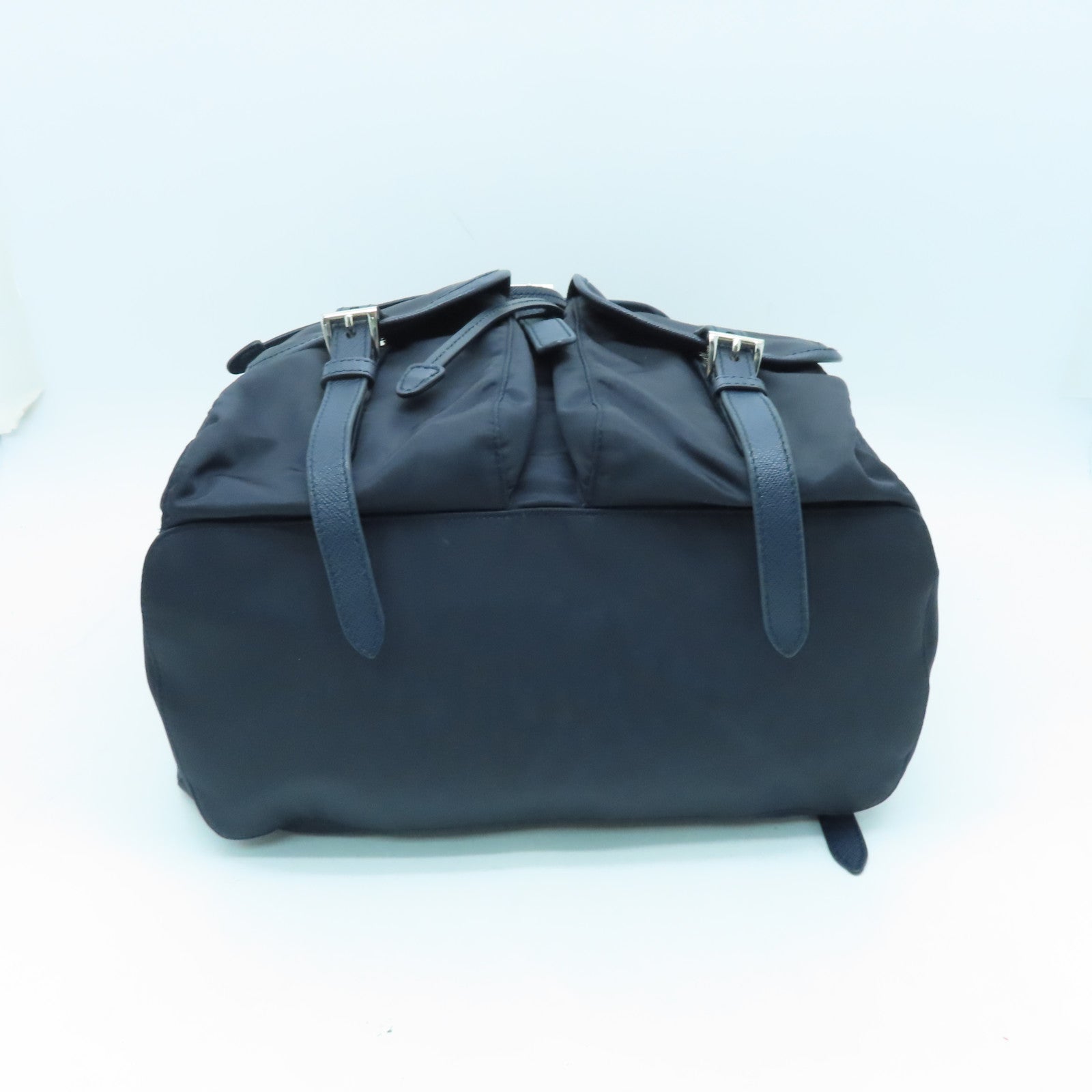 PRADA 尼龙Backpack银扣背包深蓝色