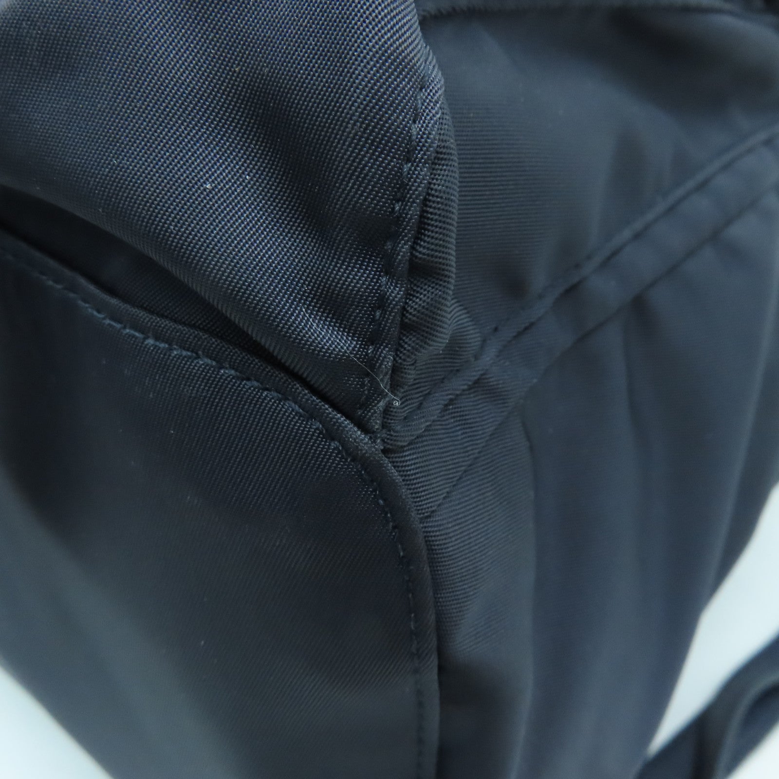 PRADA 尼龙Backpack银扣背包深蓝色
