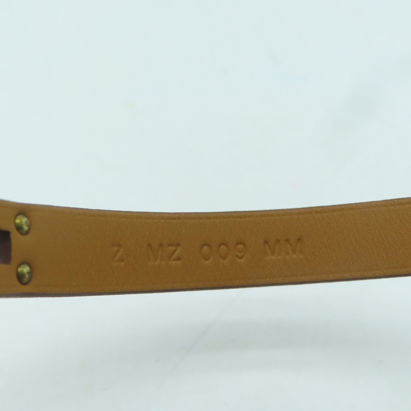 HERMES Swift皮革Kelly Bracelet金扣手鐲粉紅色