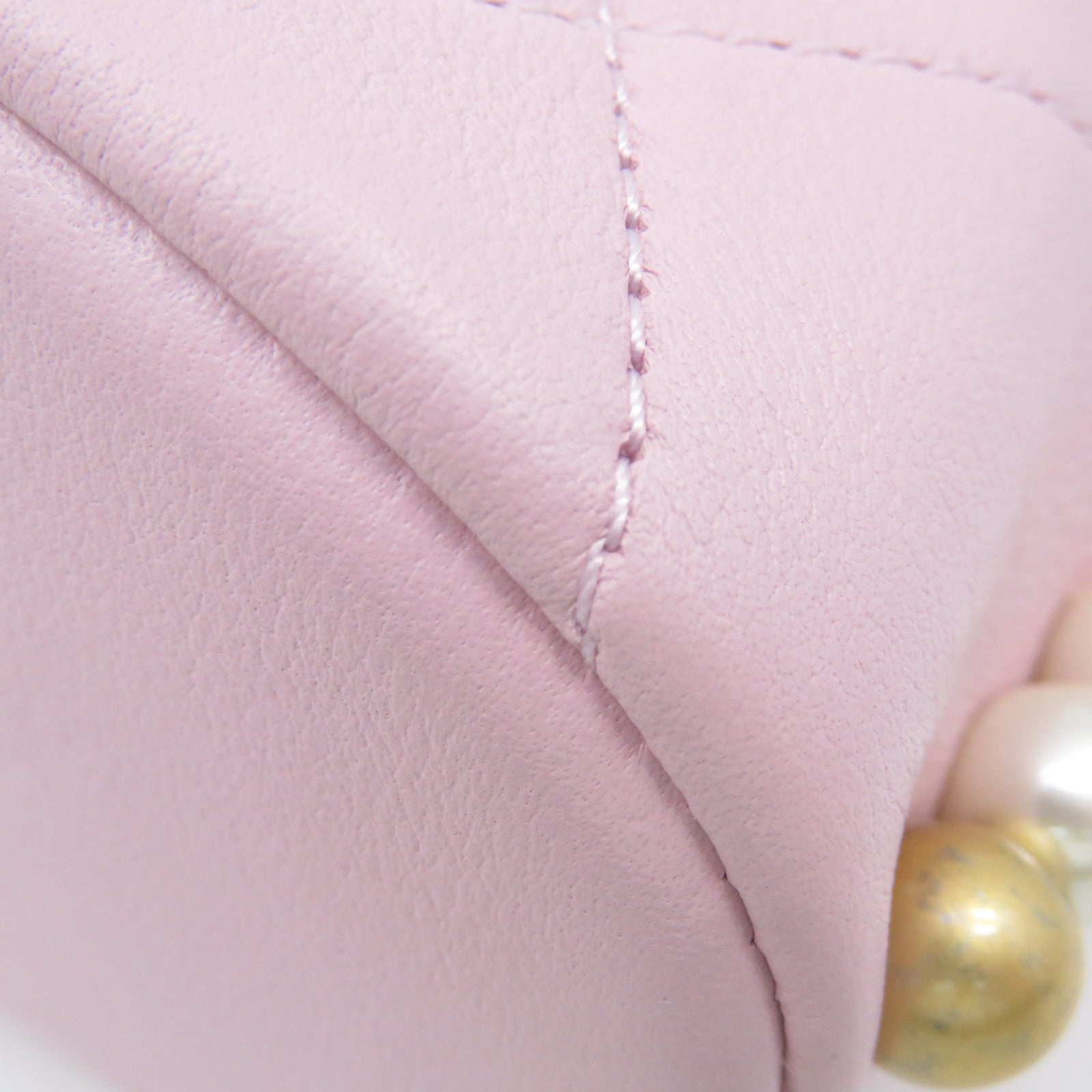 CHANEL 【激減優惠】菱格牛皮皮革Shoulder Bag肩背袋粉紅色