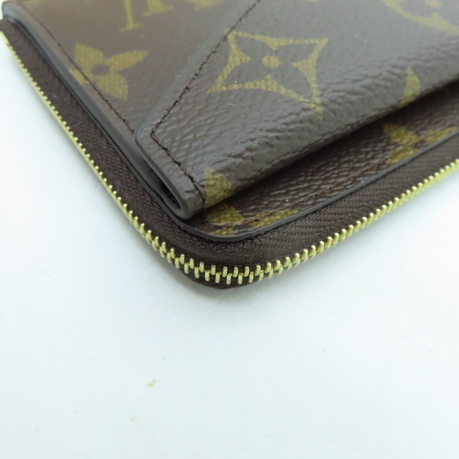 LOUIS VUITTON Monogram Recto Verso金扣卡片套啡色