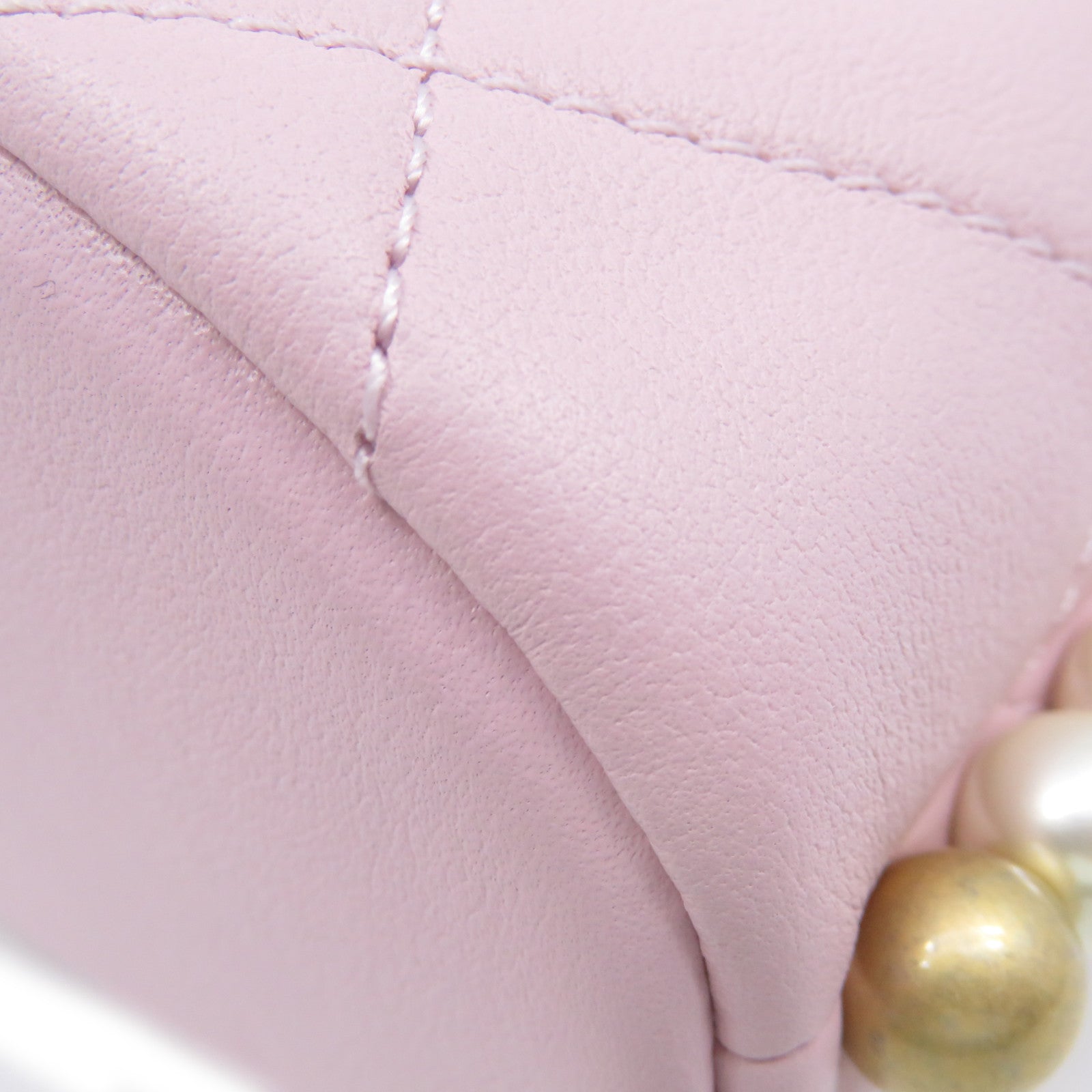 CHANEL 【激減優惠】菱格牛皮皮革Shoulder Bag肩背袋粉紅色