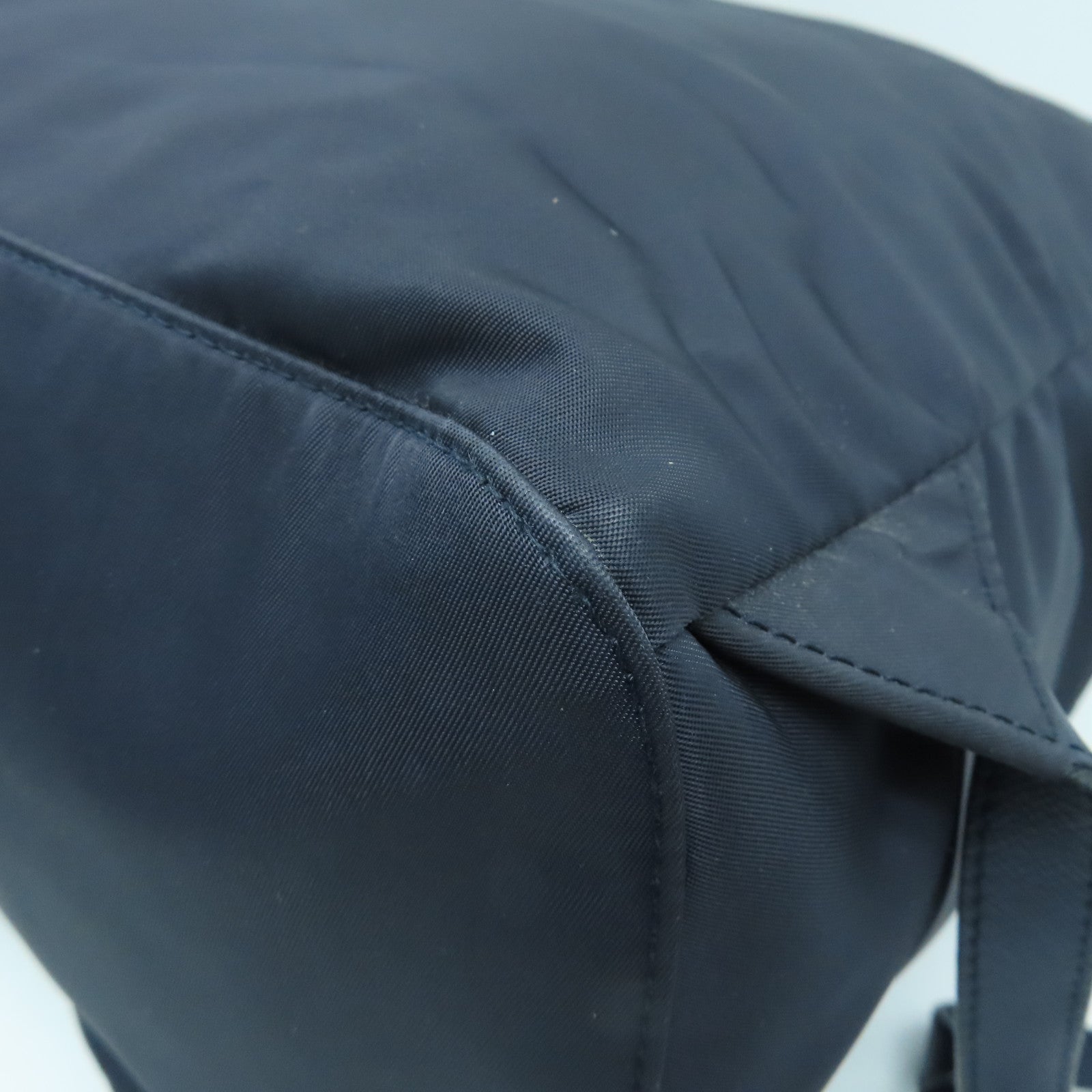 PRADA 尼龙Backpack银扣背包深蓝色