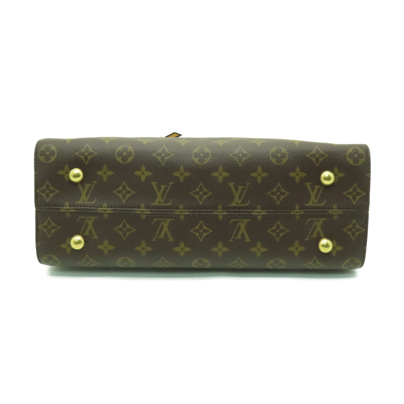 LOUIS VUITTON Monogram Tuileries金扣手挽肩背兩用袋棕色