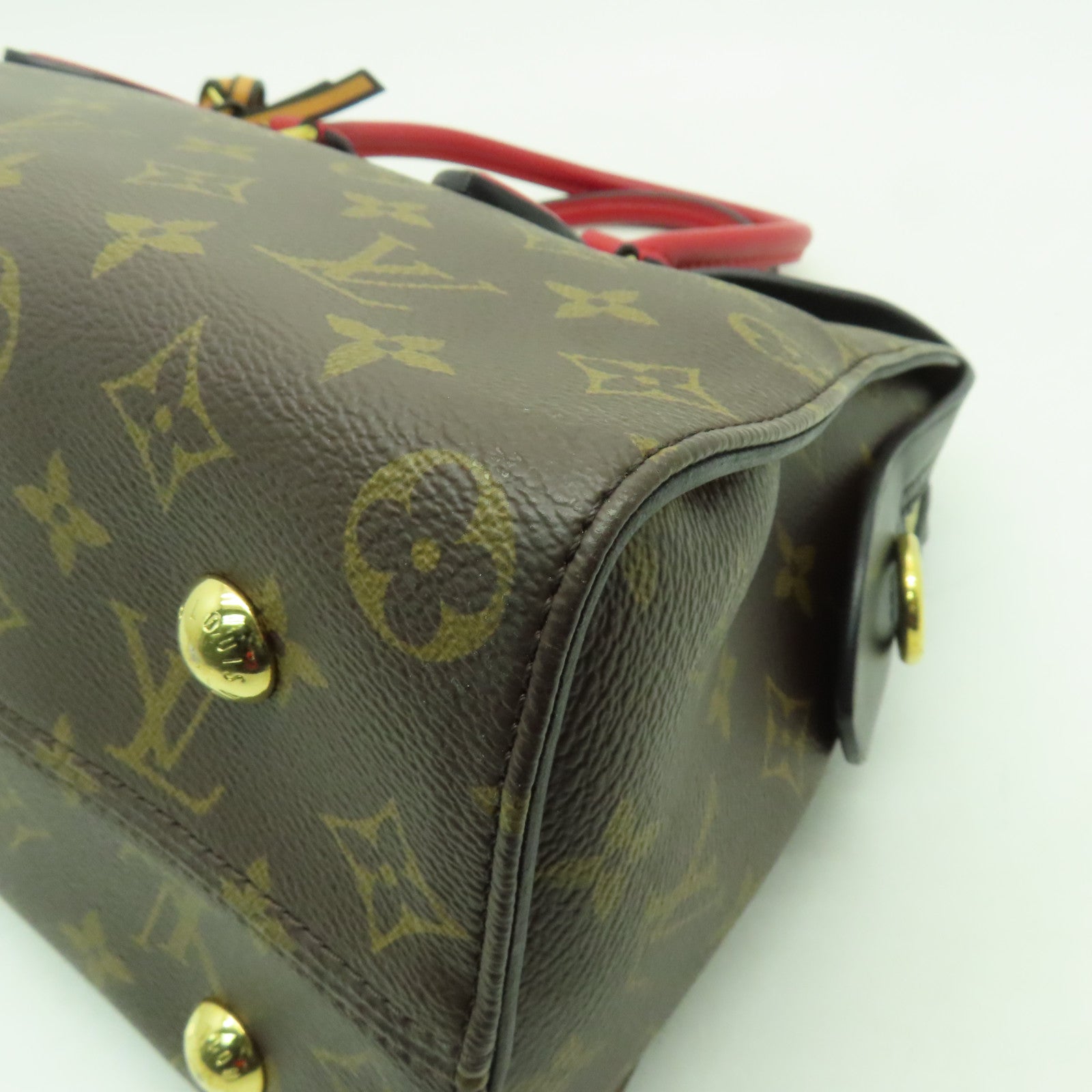 LOUIS VUITTON Monogram Tuileries金扣手挽肩背兩用袋棕色