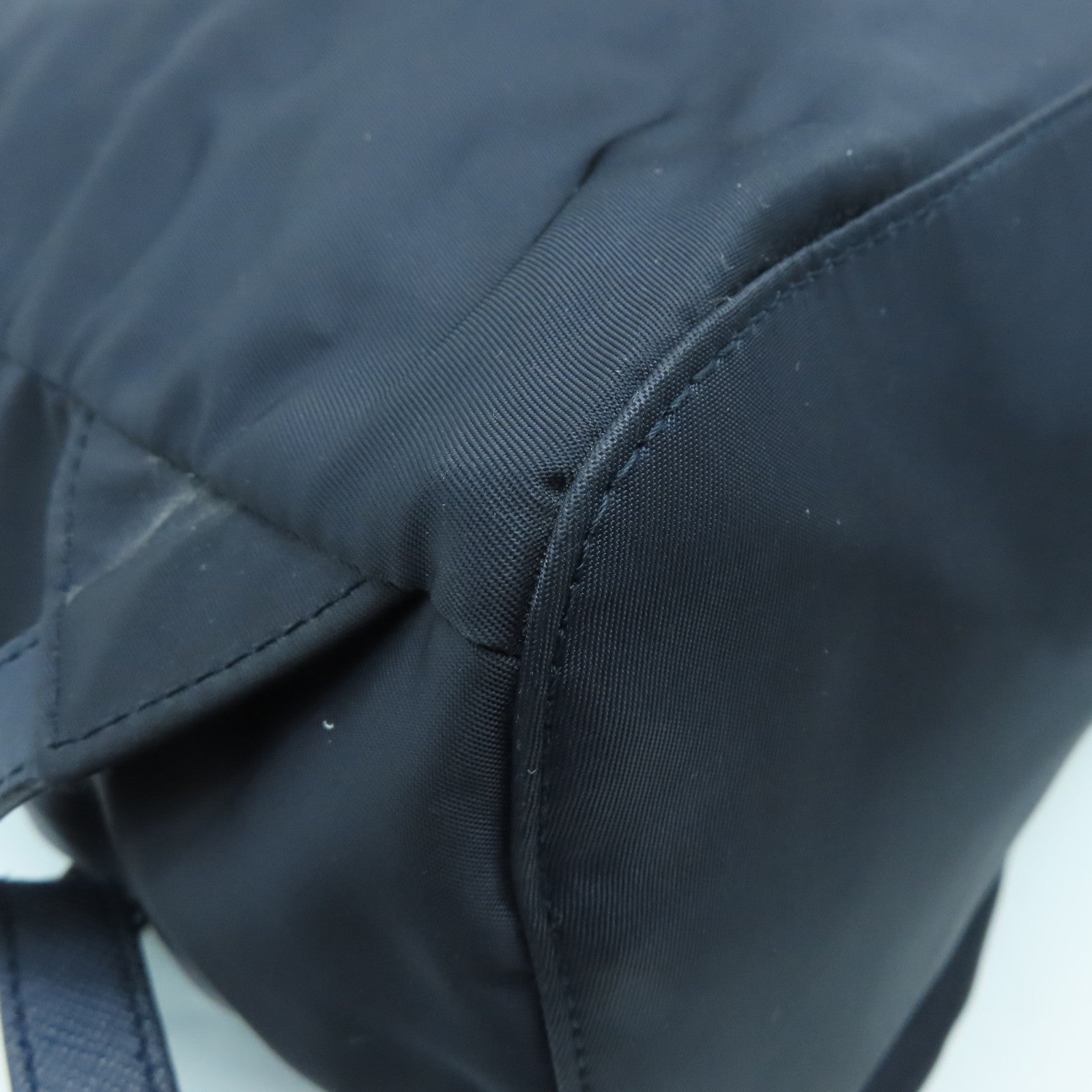 PRADA 尼龙Backpack银扣背包深蓝色