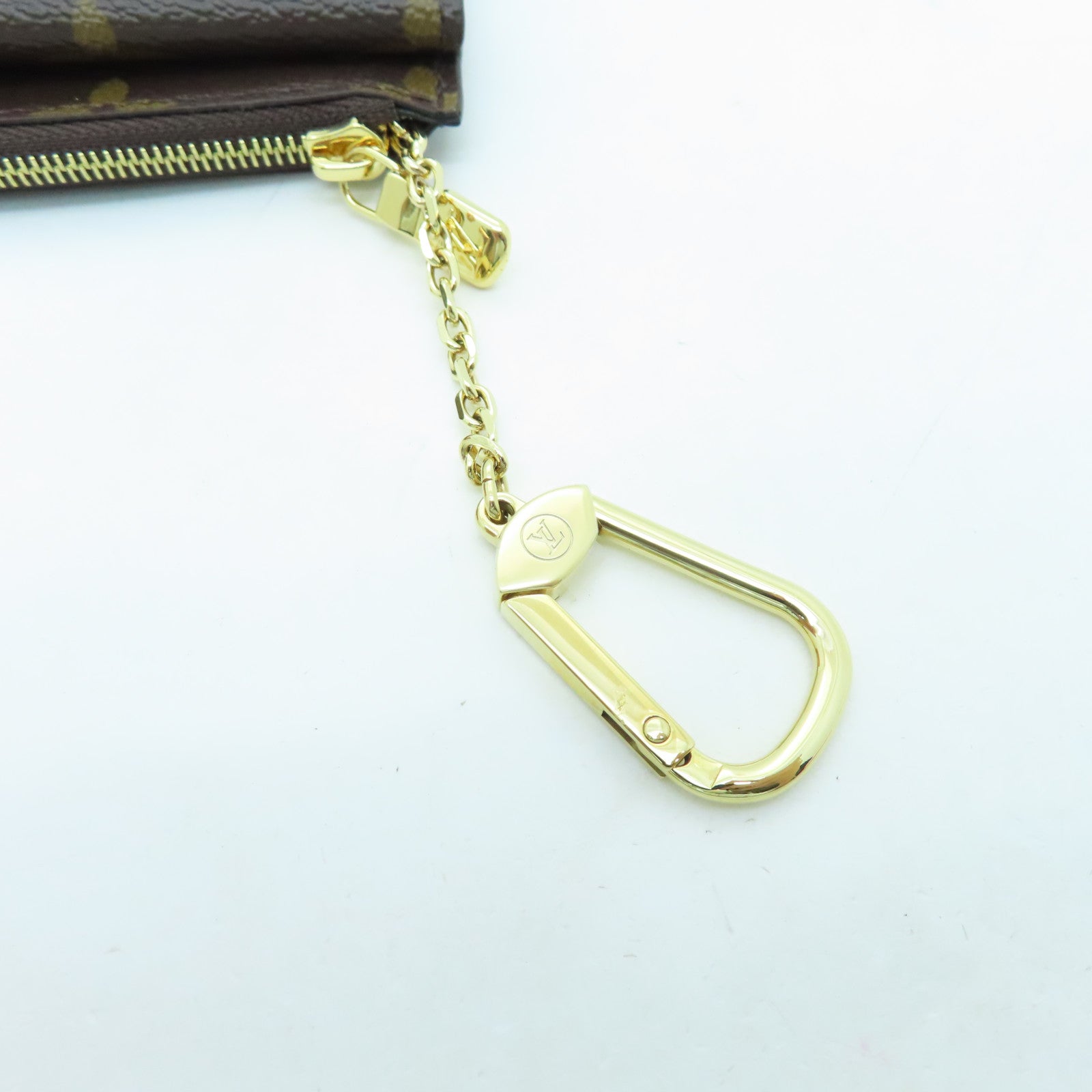 LOUIS VUITTON Monogram Recto Verso金扣卡片套啡色