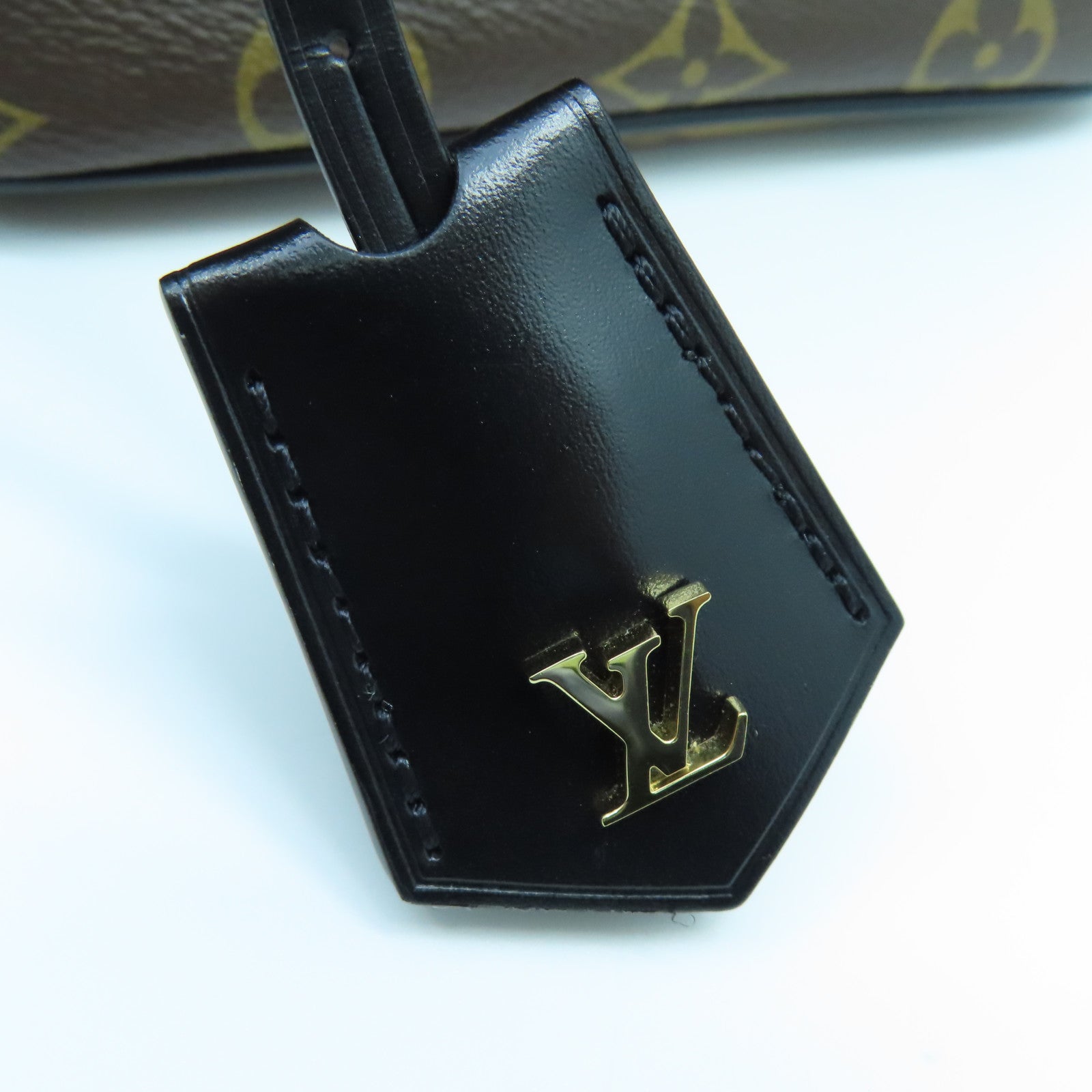 LOUIS VUITTON Monogram Vanity PM金扣手挽肩背兩用袋啡色/黑色
