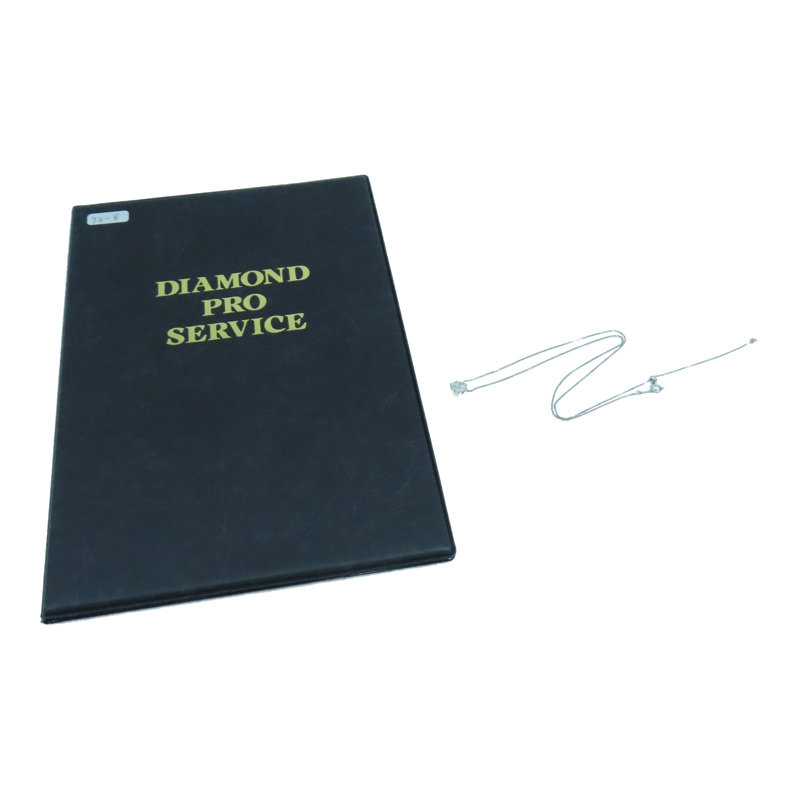 JEWELRY Platinum 900/850 Diamond Necklace 2.80g 1.30ct Diamond Necklace