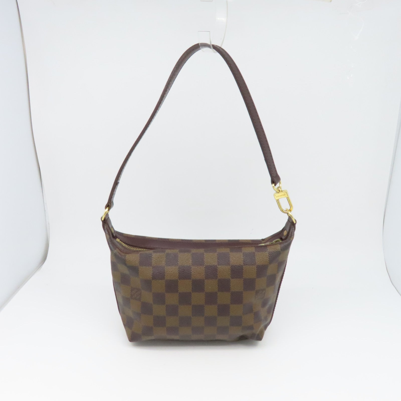 LOUIS VUITTON Damier Illovo PM金扣肩背袋啡色