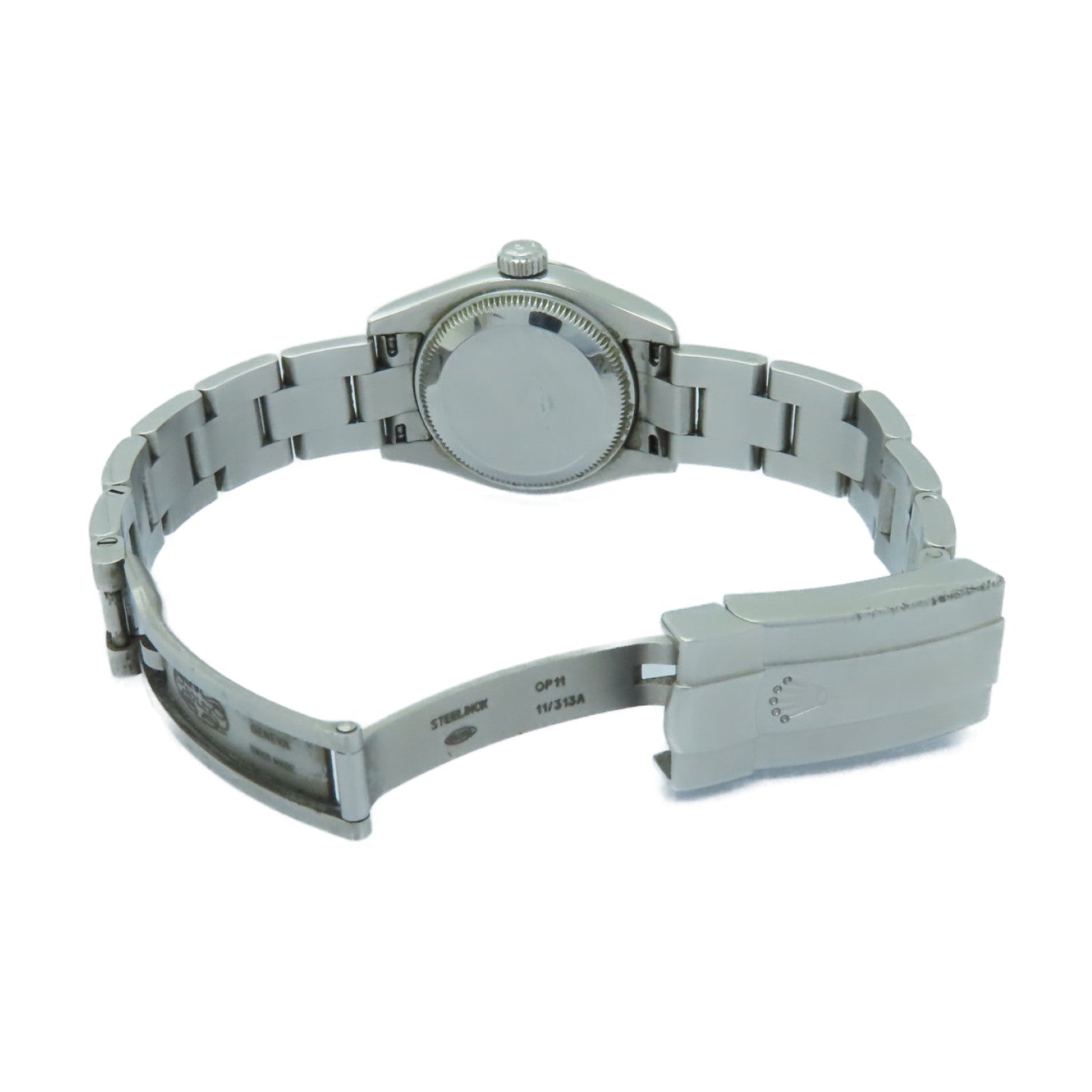 ROLEX Oyster Perpetual不鏽鋼手錶自動機芯黒色