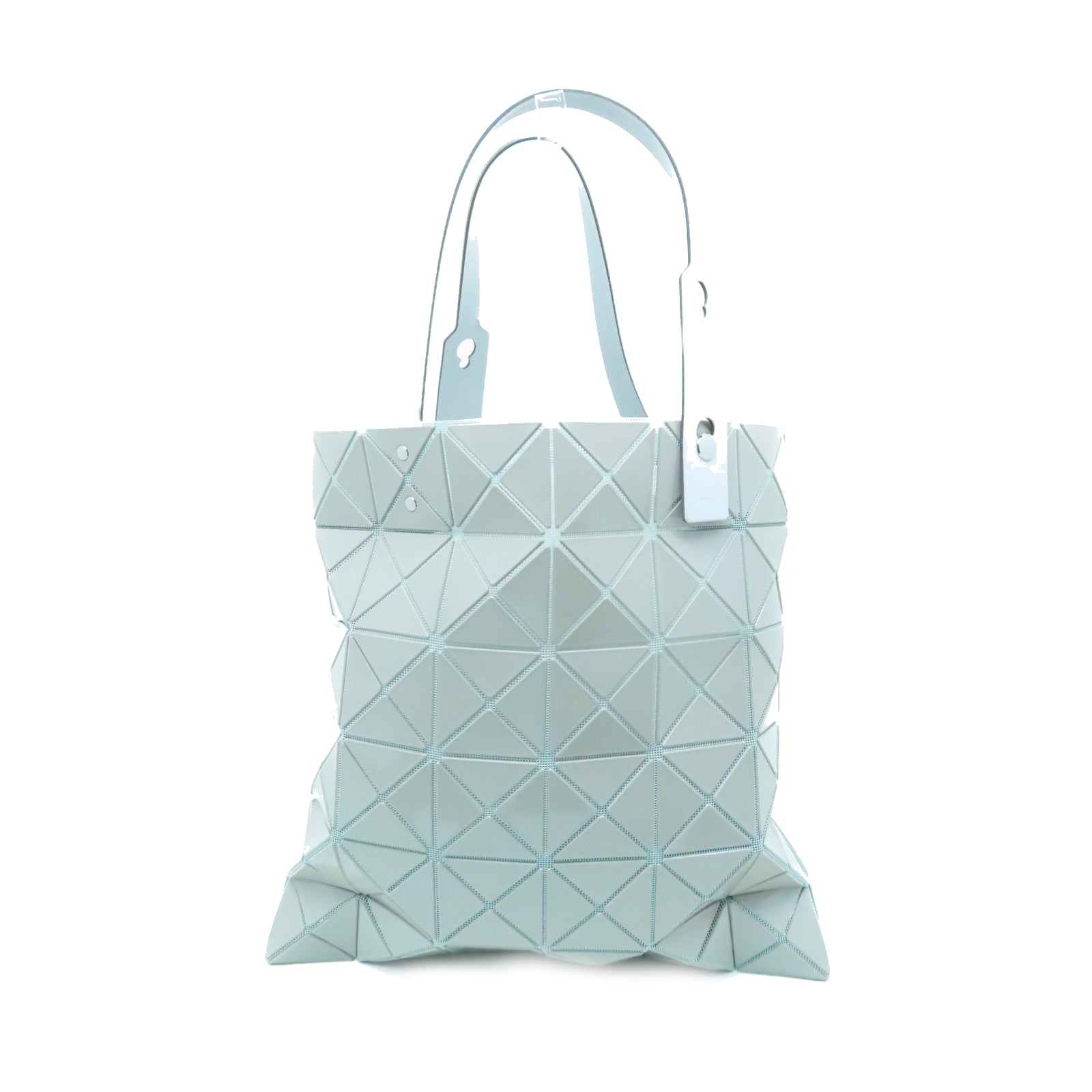 ISSEY MIYAKE PVC Bao Bao银扣手挽袋灰色