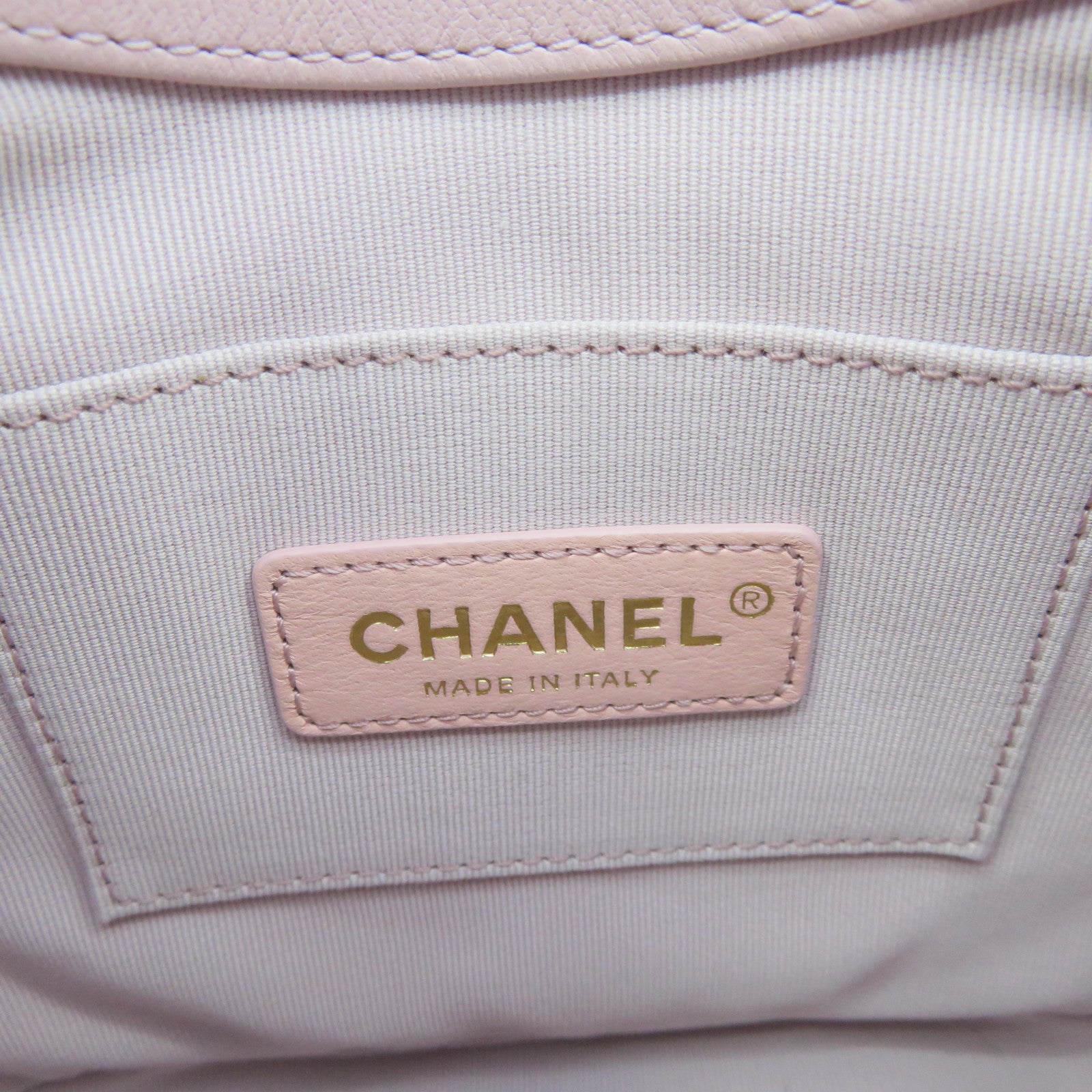 CHANEL 【激減優惠】菱格牛皮皮革Shoulder Bag肩背袋粉紅色