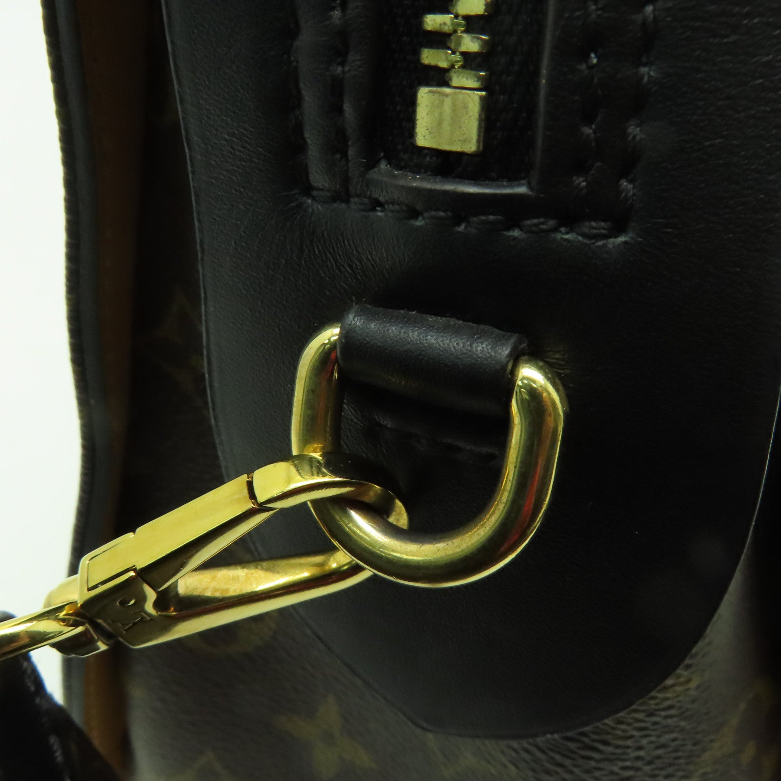 LOUIS VUITTON Monogram Tuileries金扣手挽肩背兩用袋棕色