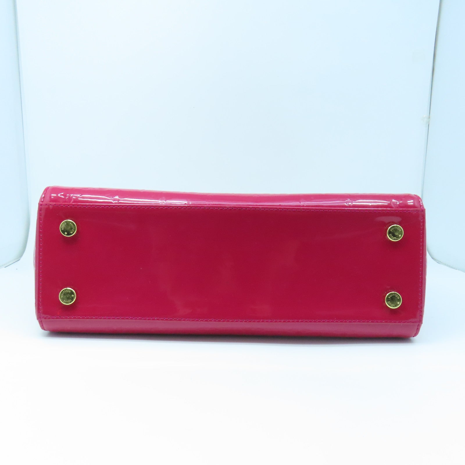 LOUIS VUITTON Monogram Vernis Brea MM金扣手挽肩背两用袋红色