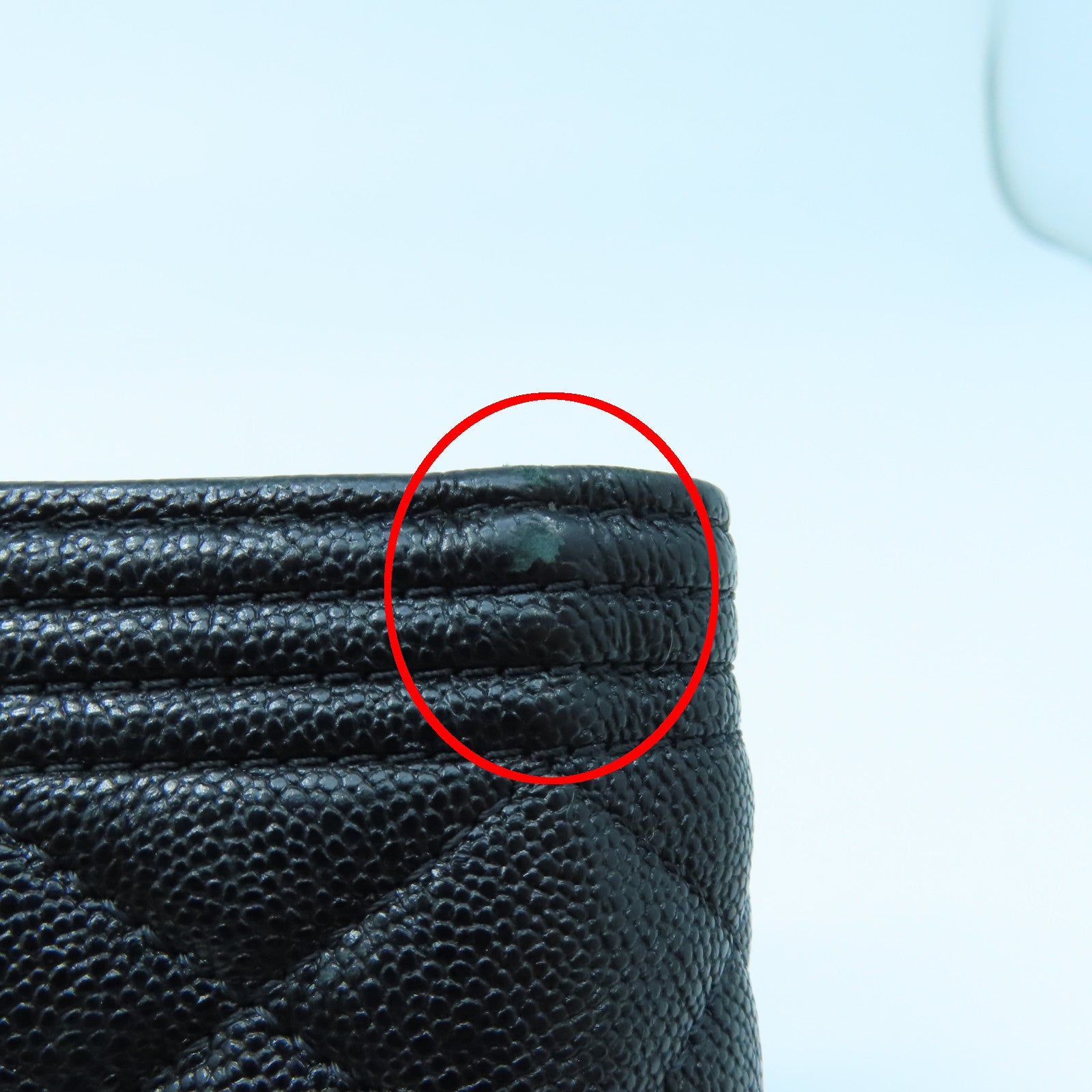CHANEL 菱格牛皮皮革Boy Wallet金扣錢包黑色