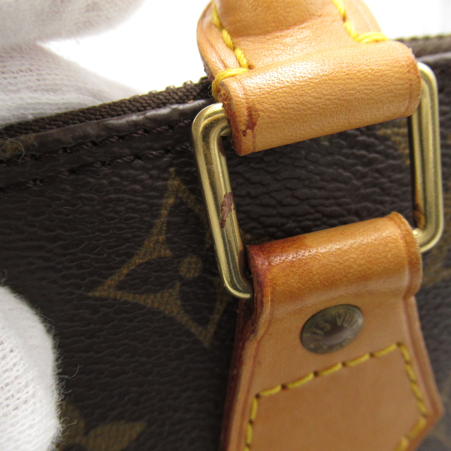 LOUIS VUITTON 【激減優惠】Monogram Alma金扣手挽袋啡色
